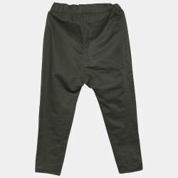 Marni Military Green Cotton Elasticized Waist Leggings S