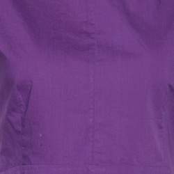 Pre Owned Marni Purple Cotton Sleeveless Peplum Top M