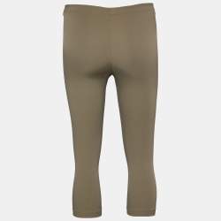 Pre Owned Marni Beige Stretch Cropped Leggings S
