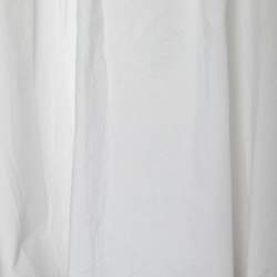 Marni White Cotton Pleated Button Detail Sleeveless Top S