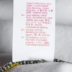 Marni Multicolor Intarsia Knit Boxy Sweater S
