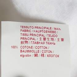 Pre Owned Marni White Cotton Ruffle Detail Sleeveless Top S