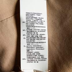 Marni Brown Cotton Zip Front Jacket S