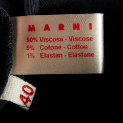 Marni Black Knit Cropped Leggings S