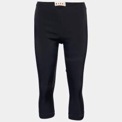 Pre Owned Marni Black Knit Cropped Leggings S