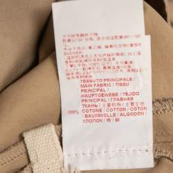 Pre Owned Marni Tan Cotton Straight-Leg Trousers M