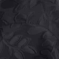 Pre Owned Marni Black Floral Jacquard Midi Skirt M