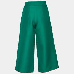 Pre Owned Marni  Green Cotton Wide Leg Culottes S