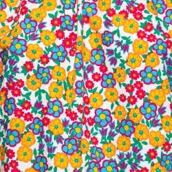 Pre Owned Marni Multicolor Floral Printed Cotton Dress M