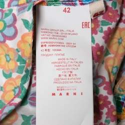Pre Owned Marni Multicolor Floral Printed Cotton Dress M