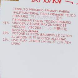 Pre Owned Marni Gold Textured Satin Midi Skirt M