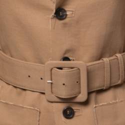 Marni Brown Wool & Linen Belted Jacket S