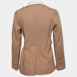 Marni Brown Wool & Linen Belted Jacket S
