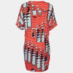 Marni Multicolor Printed Textured Shift Dress S