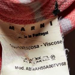 Marni Multicolor Printed Textured Shift Dress S