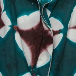 Marni Green Tye Dye Printed Cotton Sleeveless Top M