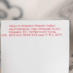 Pre Owned Marni Cream/Multicolor Printed Silk Shirt M