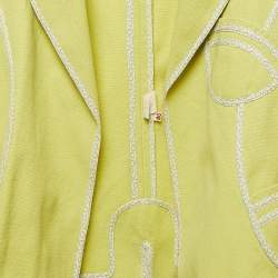 Marni Green Cotton Open Front Blazer S
