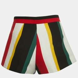 Marni Multicolor Wide Striped Cotton Shorts M