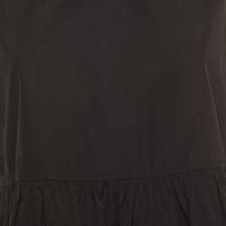 Pre Owned Marni Black Cotton Sleeveless Peplum Top S