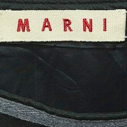 Marni Dark Green Wool Blend Midi Skirt M
