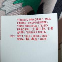 Pre Owned Marni Pale Pink Floral Print Silk Ruffled Blouse M