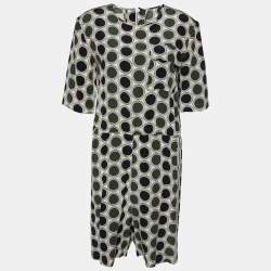Marni Cream Dot Print Silk Playsuit S