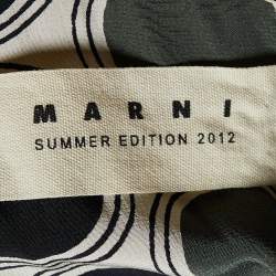 Marni Cream Dot Print Silk Playsuit S