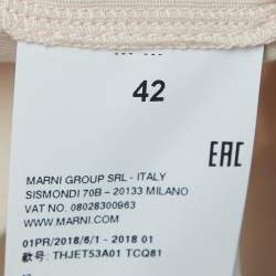 Pre Owned Marni Beige Open Back Tie-Up Cotton Sleeveless T-Shirt M