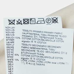 Pre Owned Marni Beige Open Back Tie-Up Cotton Sleeveless T-Shirt M