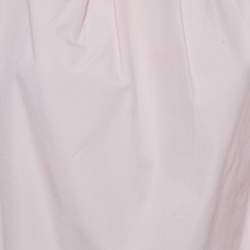 Pre Owned Marni Powder Pink Cotton Pleated Cap Sleeve Blouse S