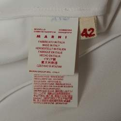 Marni White Peplum Top M