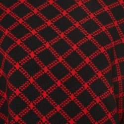Marni Black/Red Patterned Wool Sweater S