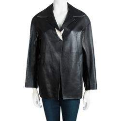 Marni Black Leather Jacket S