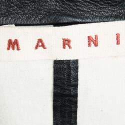 Marni Black Leather Jacket S