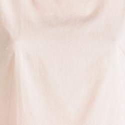 Marni Blush Pink Cotton Gathered Sleeveless Top M
