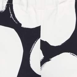 Marni Black/White Pebbles Print Crepe Cady Trousers S