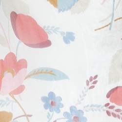 Pre Owned Marni Multicolor Floral Print Silk High-Low Blouse M