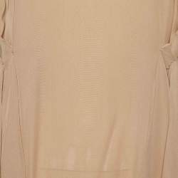 Marni Beige Pleated Crepe Loose Fit Blouse M