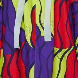 Marni Multicolor Printed Cotton Oversized Tunic Dress S