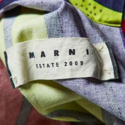 Marni Multicolor Printed Cotton Oversized Tunic Dress S