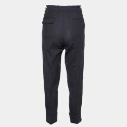 Marni Black Wool Tailored Trousers S