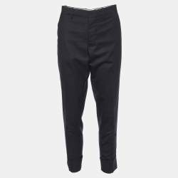 Marni Black Wool Tailored Trousers S