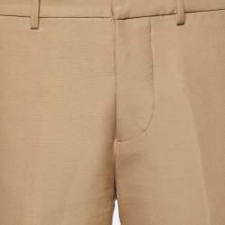 Marni Beige Cotton Tailored Trousers S