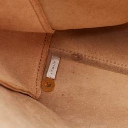 Marni Gold/Beige Patent and Leather Pushlock Tote
