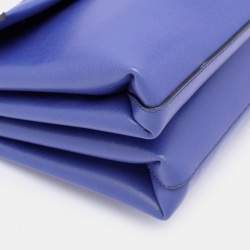Marni Blue Leather Top Handle Bag