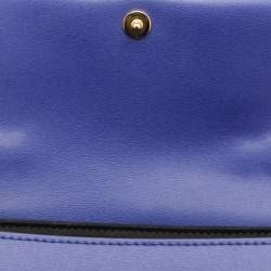 Marni Blue Leather Top Handle Bag