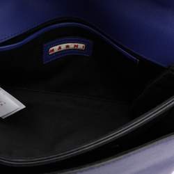 Marni Blue Leather Top Handle Bag