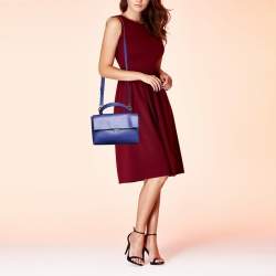 Marni Blue Leather Top Handle Bag