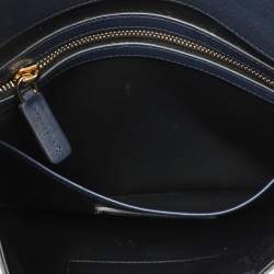 Pre Owned Marni Navy Blue Leather Flap Clutch